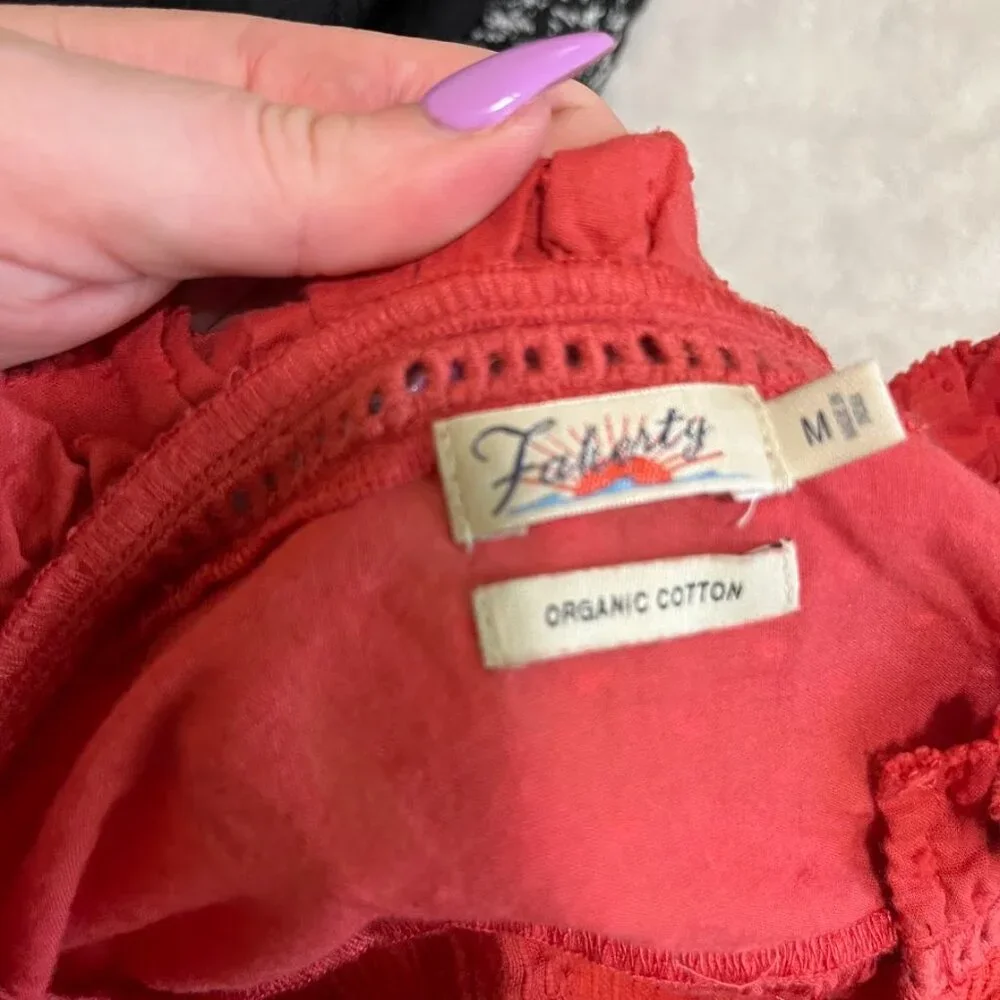 Faherty Willa Shirt Medium - Picture 5 of 5